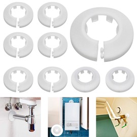 Radiator Pipe Rosette Pipe Collars Radiator Pack of 24 16 mm / 20 mm / 25 mm Plastic Radiator Rosettes Pipe Collar