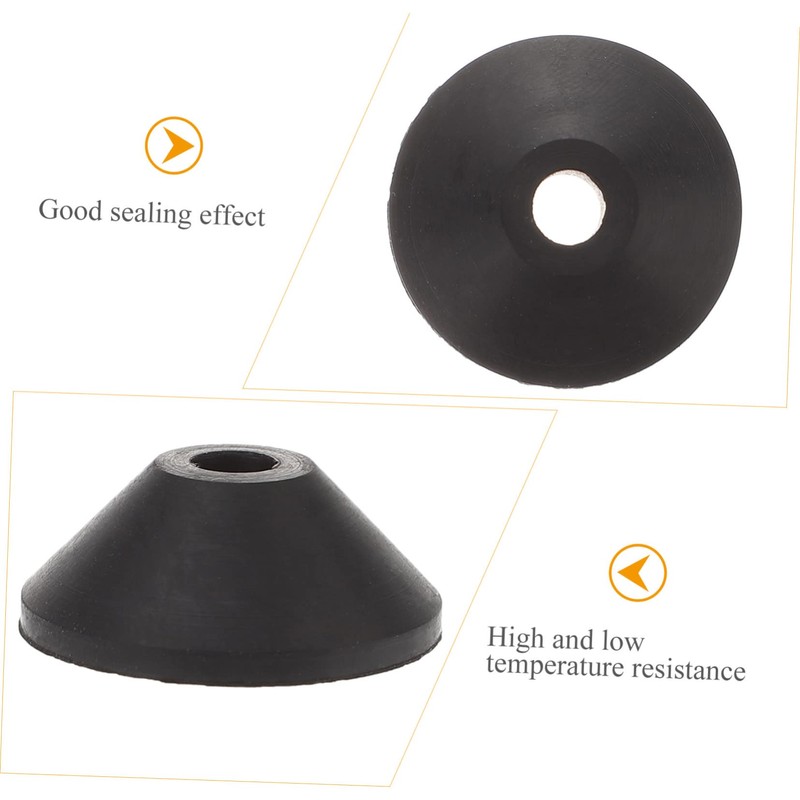 SHINEOFI 20pcs Replacement Rubber Washers for Toilet Tank Bolts Conical