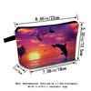 MoCaliduccious Dolphin Print Women Makeup Bag Travel Toiletry Kit Outdoor
