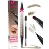 iMethod Eyebrow Pen - Eyebrow Pencil,2-in-1 Eyeliner Dual-Ended Microblading Eyebrow
