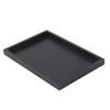 Raguso Rechteckform Tablett Schwarz Massivholz Tee Tablett Kaffee Snack Essen
