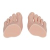 1 Pair Silicone Foot Model, Nail Art Training Display Fake