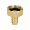 Truper CF-1/2B, Conector sencillo 1/2", hembra, de latón maquinado