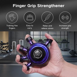 Cxqbsmy Finger-Griffstärker, Handmuskeltrainer, Fingergriff-Stärker Für Den Muskelaufbau, Handtrainer für Musiker, Sportler, Kletterer, Boxer & Rehabilitation – Stärkt Hand- & Unterarmmuskulatur