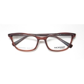 NOMAD 40038n Cat Eye Handmade Acetate Plastic French Fashion Designer Eyeglass Frame/Glasses/Eyewear [53-17-135, brown]