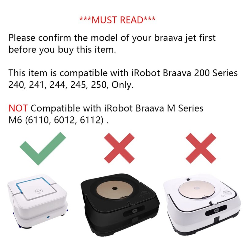 Neutop Washable Wet Mopping Pads Cloths Compatible with iRobot Braava