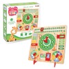 CRAZE My Learning Clock Animals English Language - Wooden Learning