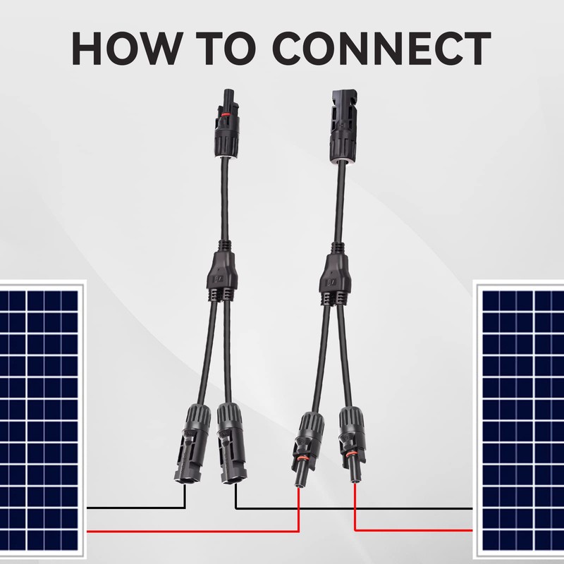 Cleqee Solar Connector Y Branch Parallel Adapter 1 Pair 1