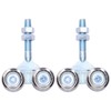 2Pcs Door Hanging Wheel Pulley Roller Glass Door Accessory for