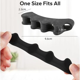 Toe Separators Toe Spacers for Women Men, 1 Pairs Gel Bunion Corrector, Adjustable Toe Straightener Toe Stretchers for Bunions Hallux Valgus Plantar Fasciitis Hammer Toes, Toe Alignment, Yoga Practice