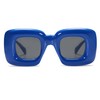 VANLINKER Cute Square Inflated Sunglasses for Women Men Trendy Chunky