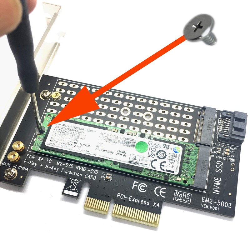 M.2 Nvme SSD Mounting Screws Kit for Asus Motherboards (M.2