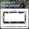 Bat License Plate Frame - 2 PCS Goth Spider Web