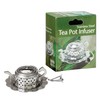 HIC Kitchen Tea Infuser, Teapot Shape with Drip Tray, 18/8