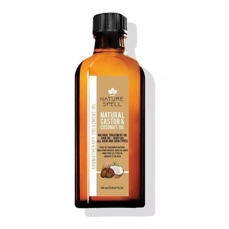 NATURE SPELL Aceite De Coco Y Ricino Para Piel Y