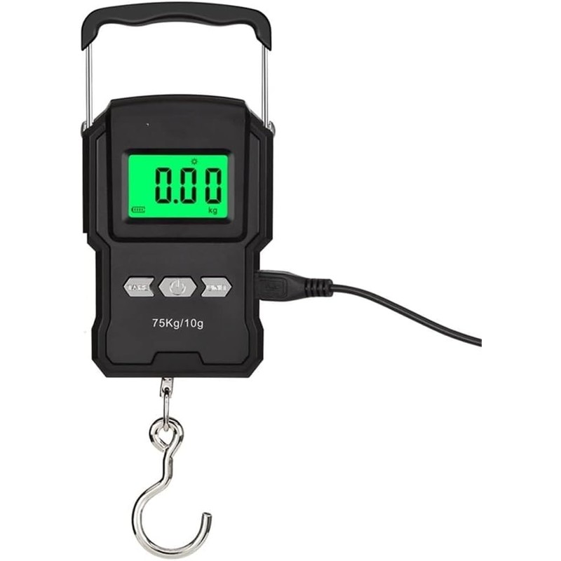Digital Hanging Luggage Scale, Electronic Hook Scale with LCD Display,