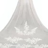 3 Meter Bridal Veil Lace Applique Metal Comb Fixing Ultra