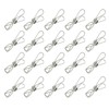 BERRIU Stainless Steel Clothespins, Solid Windproof, Flat, Multi-Purpose, Laundry Clothes,
