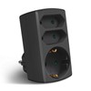 EXTRASTAR Multi-socket 3-way socket adapter, 2 Euro + 1 Schuko