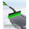 SEAAES 33 Inch Ice Scraper with Snow Brush for Car