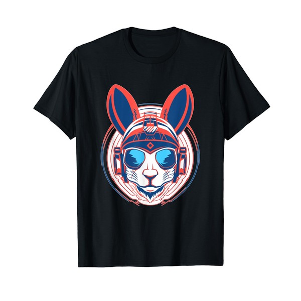 Electronic Music Lover Cyberpunk Rabbit DJ T-Shirt