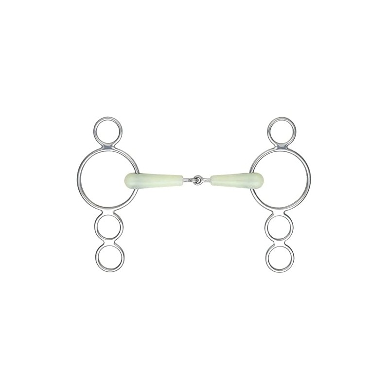 Shires Equikind Jointed 3 Ring Dutch Gag : 5"