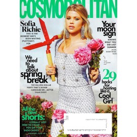 COSMOPOLITAN Magazine (April, 2020) SOPHIA RICHIE Cover