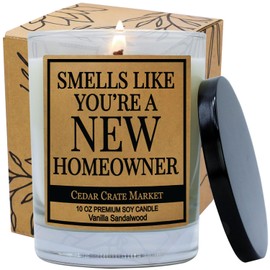 Housewarming Gifts for New Home, Funny House Warming Candle Present, Neighbor Ideas for Women Men Friends Couple, Unique Apartment Decor, Hostess, Farewell, Moving Away 100% Soy Wax, Made in USA