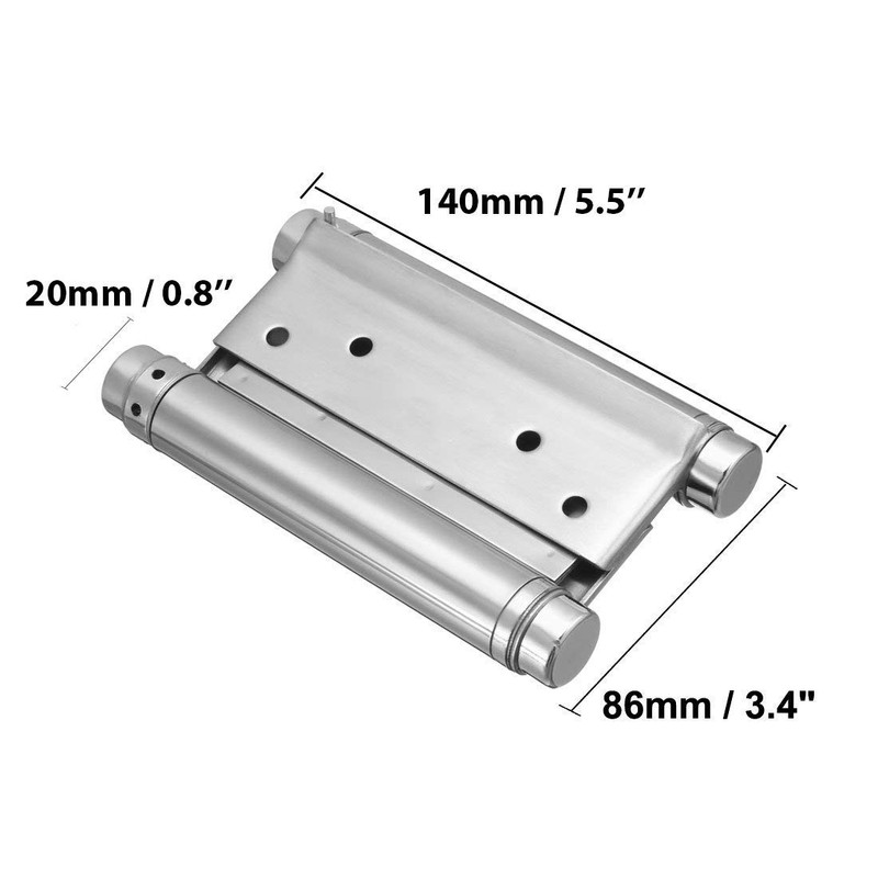 2 Pairs (4Pcs) of 5" Heavty Duty Stainless Steel Cafe