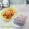DOERDO Microwave Steamer with Lid, Plastic Vegetable Steamer for Cooking