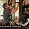 304 Stainless Steel Sliding Barn Door Hardware Kit with 570mm