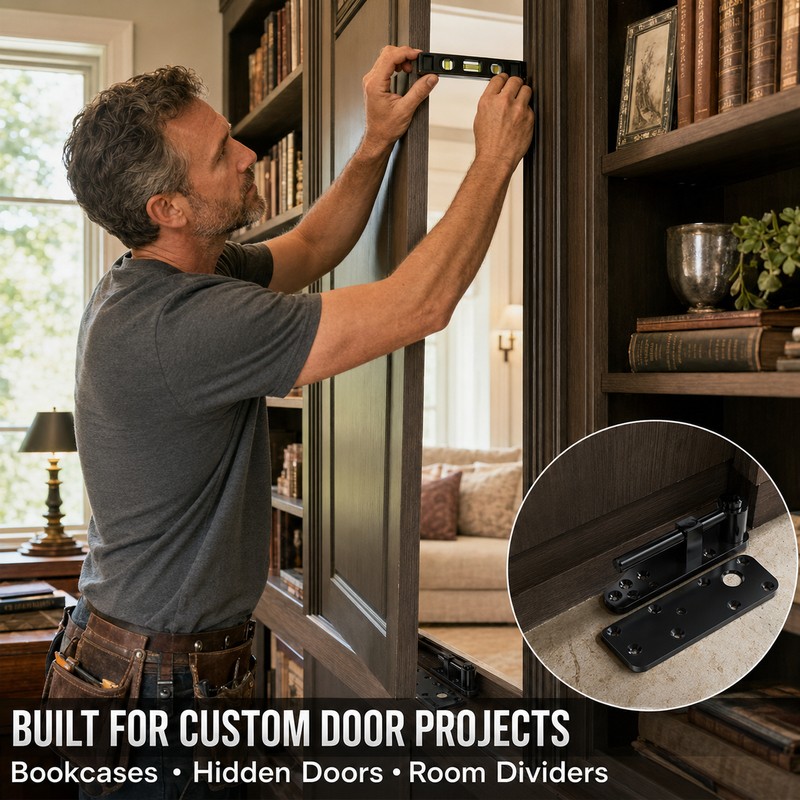 304 Stainless Steel Sliding Barn Door Hardware Kit with 570mm