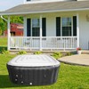 Tlswshsy 4.2Ft Inflatable Hot Tub Cover- Energy Saving Lid for