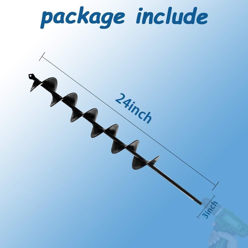 SORANGEUN Auger Drill Bit for Planting - 3 x 24