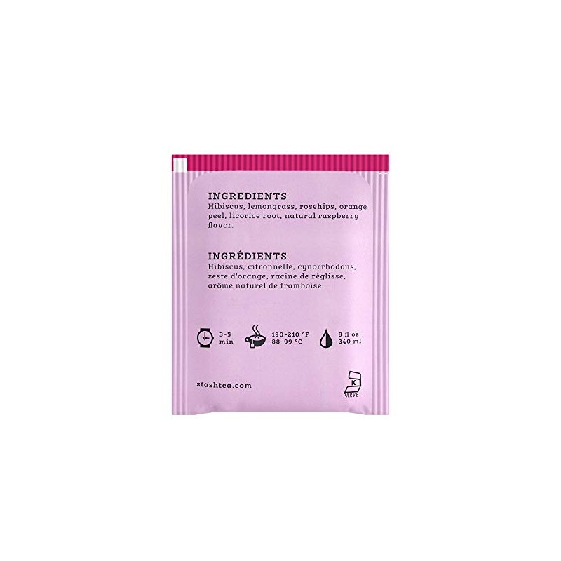 Stash Tea Wild Raspberry Hibiscus (Pack of 3)