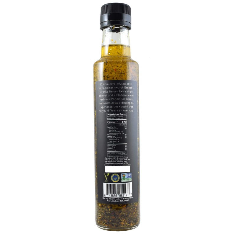 Infused Kouzini Greek Extra Virgin Olive Oil (250ML Bottle)