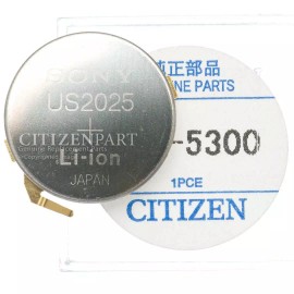 Citizen Eco-Drive 295-53 295-5300 US2025 Rechargeable Battery Capacitor f/ D600