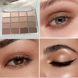 16 Color Nu/de Eyeshadow Palette for Women,Shimmer Matte Eyeshadow Make-Up Palettes,Long Lasting and Waterproof Palette,Water Resistance,Suitable for Woman,Safe & Gentle Ingredients,Versatile Use