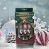 Black French Tip Press on Nails Christmas Short Fake Nails