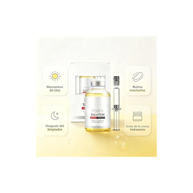Sérum Facial Tipo Ampolleta con Extracto de Salmón