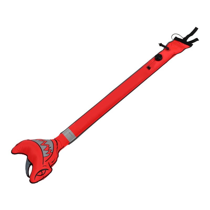 Surface Marker Buoy Scuba Diving Inflatable Safety Tube Hammerhead Shark
