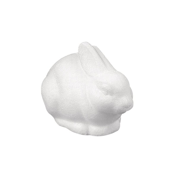 RAYHER 3347900 Polystyrene Bunny Sitting, 14 x 8 cm