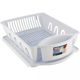 Sterilite 2Pc White Dish Drainer
