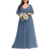 Mother of The Bride Dresses Plus Size Dusty Blue Formal