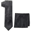 STACY ADAMS mens Classic Style Reg necktie, Black, Regular US