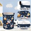 Space Rockets Laundry Hamper Cartoon Astronaut Large Storage Basket Planet