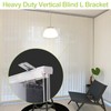 UFURMATE Vertical Blind Bracket, 6 Pcs 4.2 Inch Length Metal