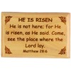 Bible Verse Fridge Magnets, Easter, He is Risen - Matthew