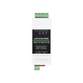 coolwell Industrial Serial RS232 to RJ45 Ethernet Server Module with POE Function TCP/IP to Serial Rail-Mount Support