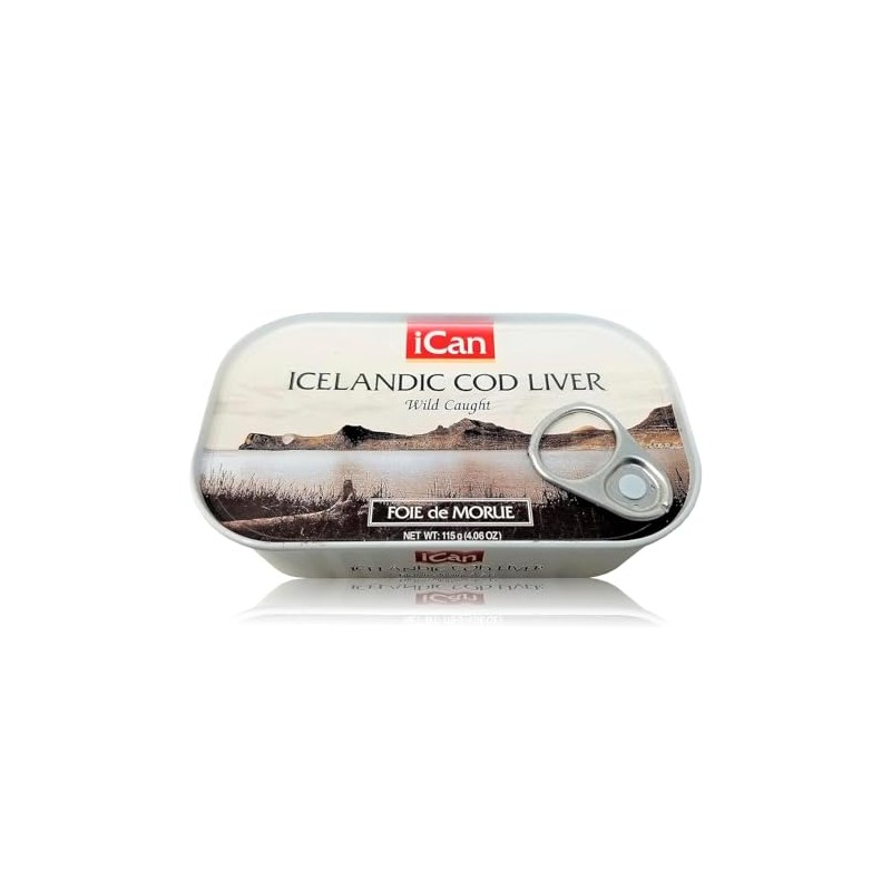 Wild Cod Liver Canned From Iceland 4.06oz pack of 4
